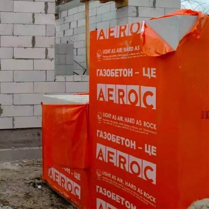 Газобетон Аэрок D500 300х250х625 мм для дома