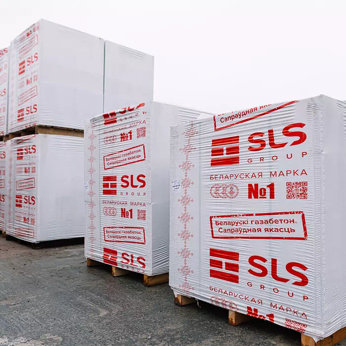 Газобетон Белорусский SLS D600 375х250х625 мм с завода в СПб