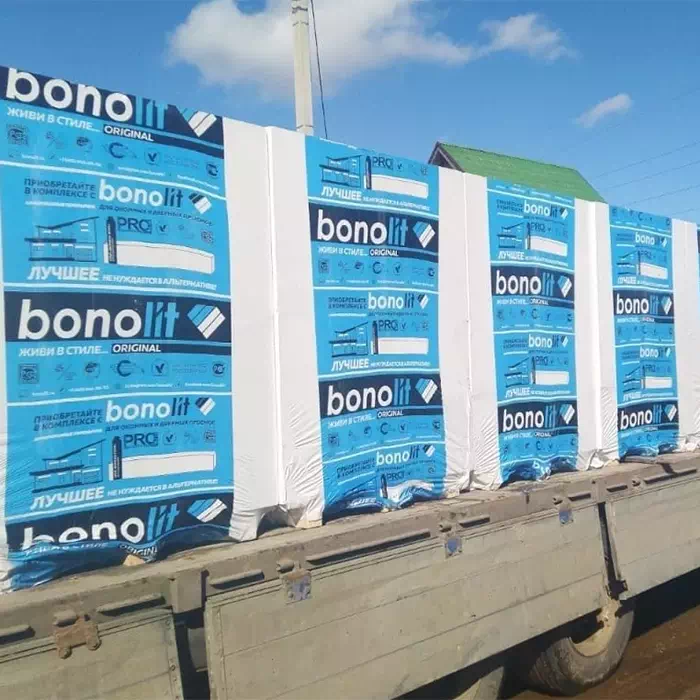 Газобетон Бонолит D400 600х375х250 мм для дома