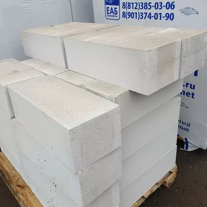 Газобетон ЕАБ (ЕвроАэроБетон) D500 250х250х625 мм ровные грани производство